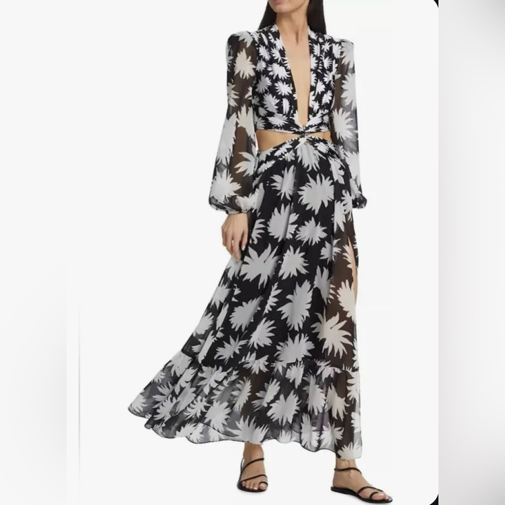 NWT Dahlia Plunge PatBo Cutout Dress, Small